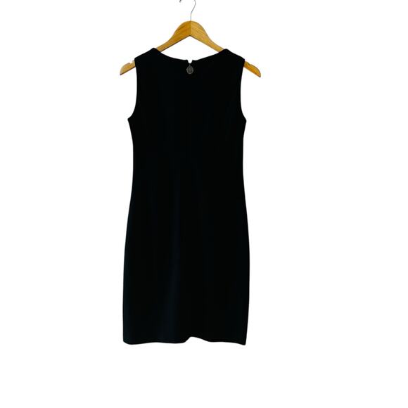 Elie Tahari Wool Blend Sleeveless Sheath Dress Size S Small Black - Picture 2 of 7